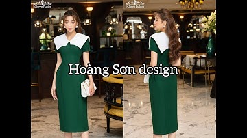 Dạy cắt may:hướng dẫn cách cắt đầm cổ tim thân bổ mảnh nhún theo mãu|Hoàng Sơn design