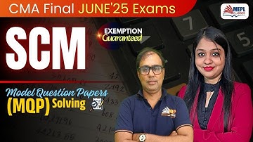 CMA Final - Strategic Cost Management | MQP Solving📝| MEPL Classes