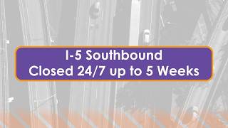 Drivers perspective: I-5 southbound closure for 5 weeks in the Rose Quarter @OregonDOT