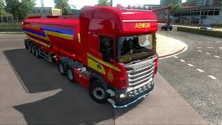 ETS2 BOMBA WATER TANKER SKIN MOD screenshot 4