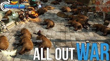 Ashes of Creation MMORPG - ALL OUT PVP WAR WITH 1000 BEARS // ALPHA 1 GM EVENT GAMEPLAY!