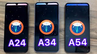 OneUI 6 / Android 14 - Samsung Galaxy A24 vs A34 vs A54