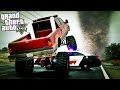 GTA 5 - Evade Ep15 - BIG Monster Truck, Tornadoes, Chases, and Tanks!!