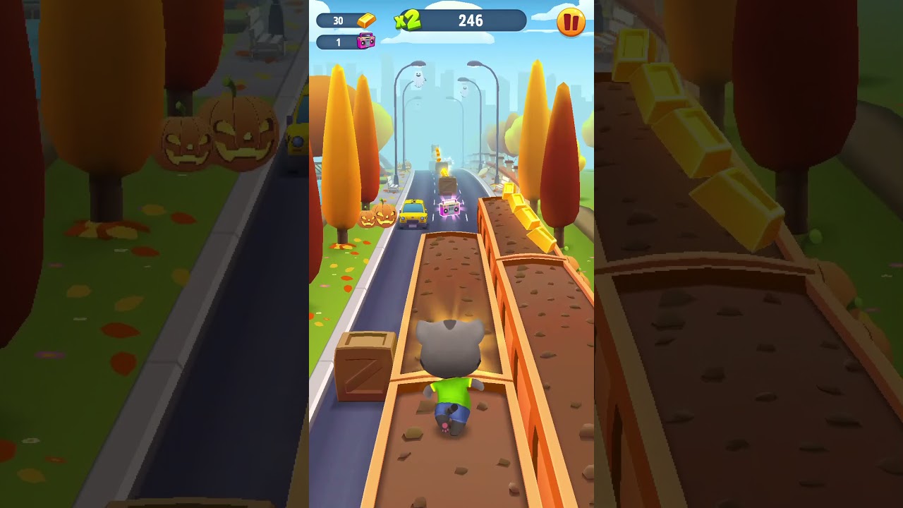 Video Game Forcing Mobile Talking Tom Gold Run SHORTS Series Ep 1