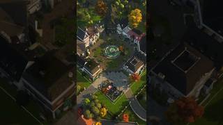 This Sims VILLAGE SHELL (no CC) is in the EA gallery now! 🏡 #sims4