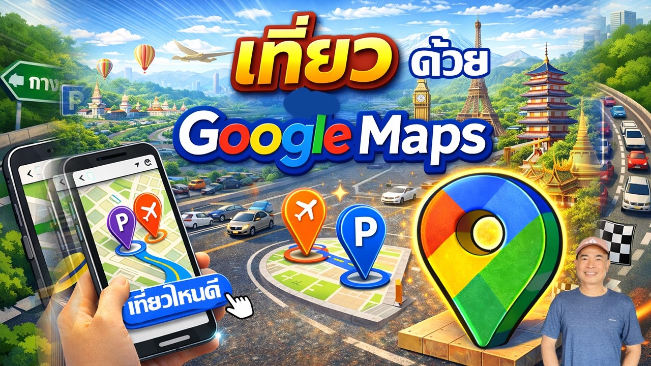 สอนใช้ Google Maps หาเที่ยว + หาโรงแรม 2026