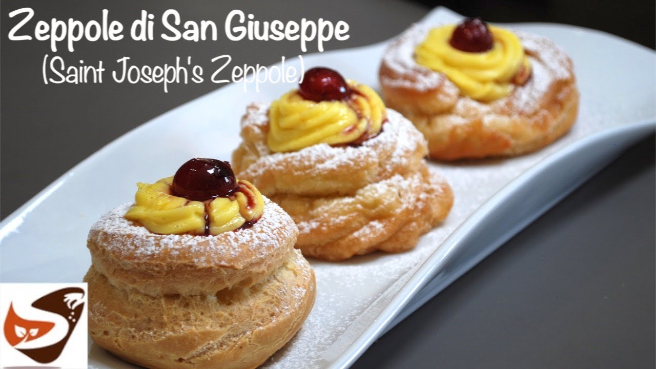 ZEPPOLE DI SAN GIUSEPPE  AL FORNO, FRITTE E CON DOPPIA COTTURA - Ricetta per la FESTA del PAPA'