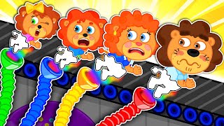 Lwiątko | Kolorowe linie metra | Kreskówka dla dzieci | Bajki Po Polsku