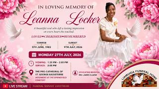 Celebrating the Life of Leanna Locker | Funeral Service | July 27, 2026