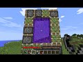 Minecraft but you can make a portal out of any block...