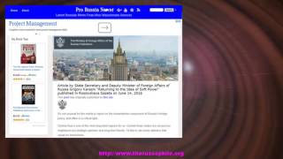 Article by State Secretary and Deputy Minister of Foreign Affairs of Russia Grigory Karasin “... screenshot 2