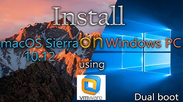 How to install macOS 10.12 Sierra on a Pc using Vmware (2018). Dual boot (Download links available)