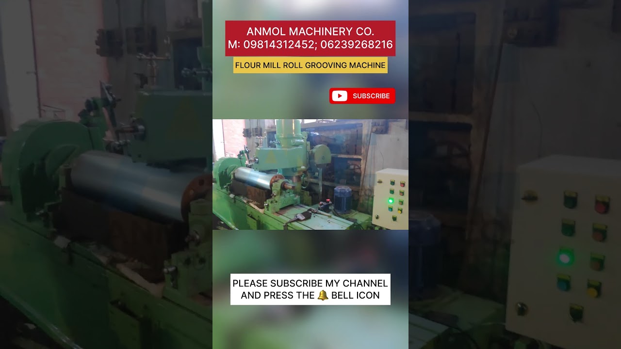 Flour Mill Roll Grooving Machine | Grinding and Grooving Machine