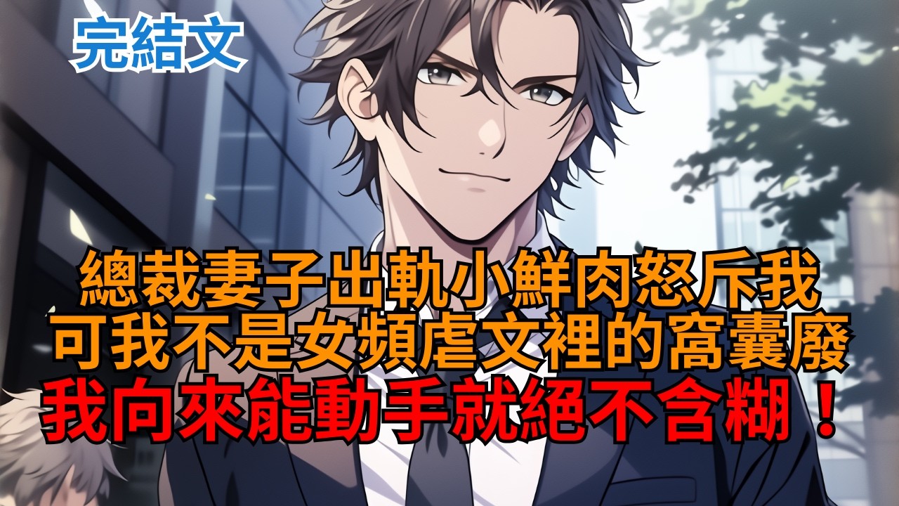 【完結漫畫｜沙雕爽文】總裁妻子為小情人怒斥我：「你為什麽就不能大度點？總是找他的茬！」可她不明白，這不是女頻文，我向來有仇必報，當場就將虐文玩成爽文！  #小说推荐 #一口气看完