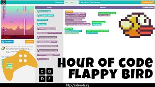 Hour of code - Flappy bird spel ontwerp - programmeren voor kinderen screenshot 1