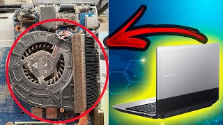 Как почистить ноутбук от пыли Samsung NP300E5A A01RU / Ноутбук Samsung замена термопасты