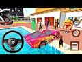 🤑Car Bike Showroom Game🥳McQueen Indian Spiderman and drives a new Indian Police😍Android GamePlay
