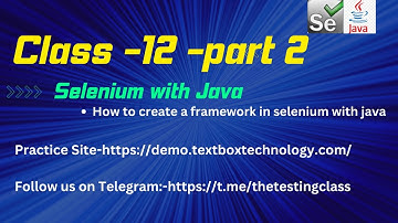 Class 13 :-What is Page object modal and Framework- part 2