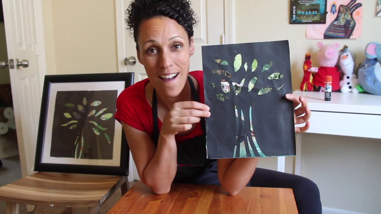 Family-Friendly DIY: Tree Collage Project - YouTube