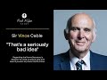 Sir Vince Cable on Suella Braverman&#39;s decision to ramp up police stop and search powers #politics