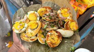 Delicious Boiled Egg Fry Of Kolkata Price ₹ 60/- Only । Indian Street Food