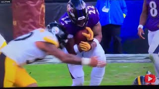 Steelers LB #50 Malik Harrison Injury. 