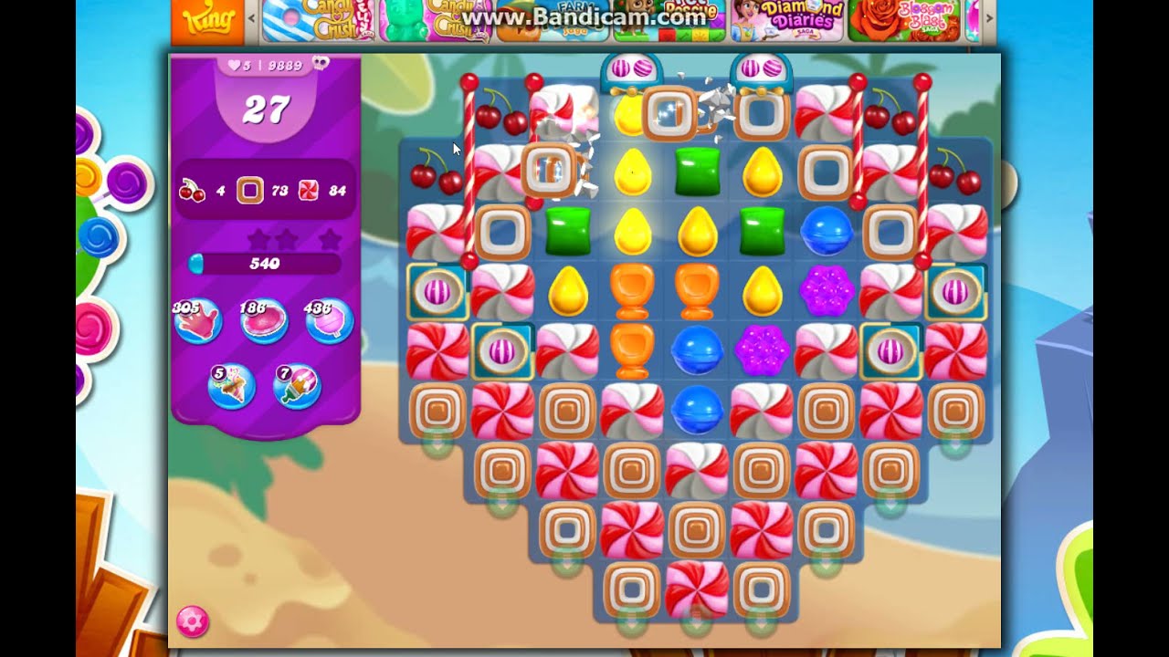 Candy Crush Saga Level 9889 - 28 Moves NO BOOSTERS