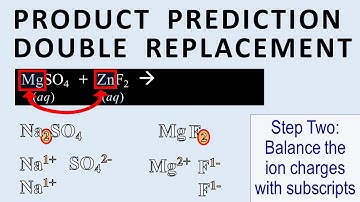How to predict products for double replacement (precipitate) reactions