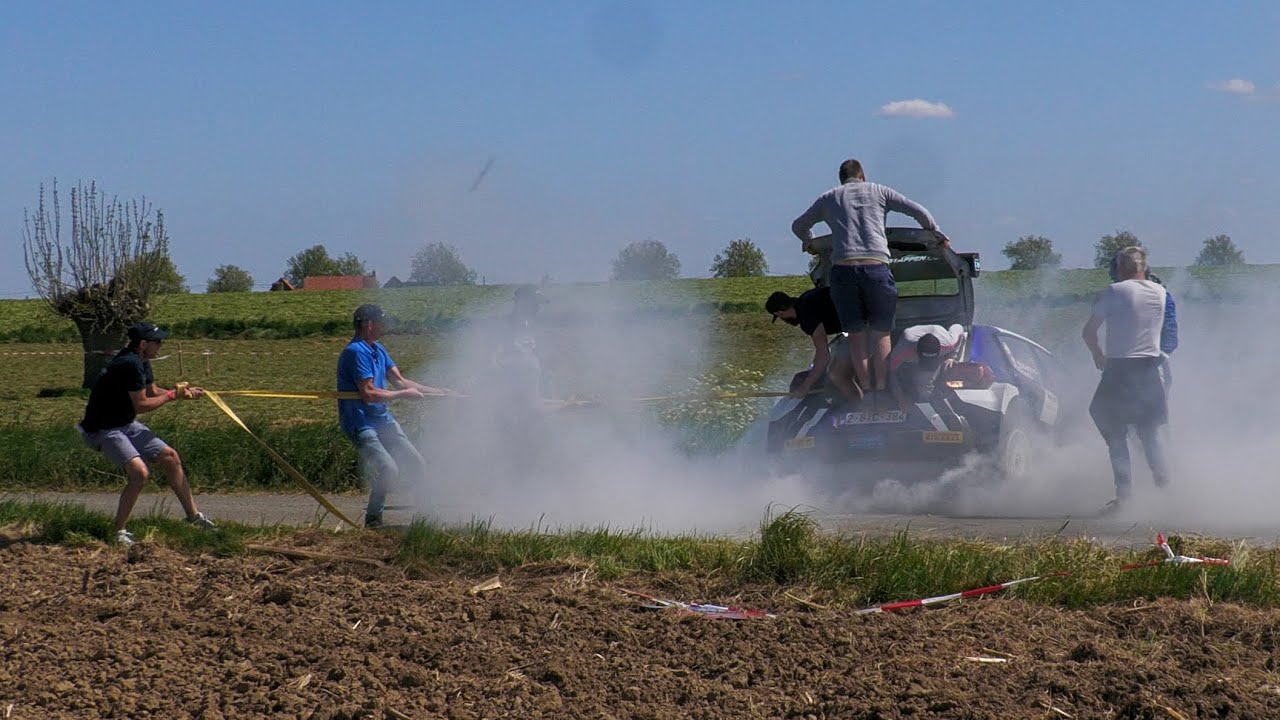 Rally Monteberg 2022 mistakes and sideways + onboard Vanneste Davy/Bécaert Steve