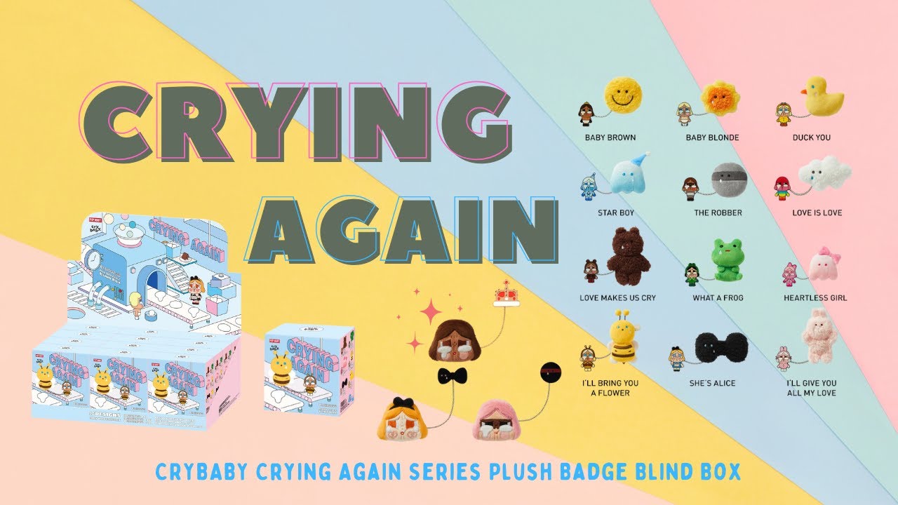 DID WE GET IT?? | Unboxing POPMART CRYBABY Crying Again Series Plush Badge Blind Box 🎁