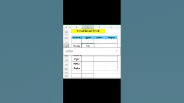 Excel Tricks Video #lower #upper #proper #exceltips