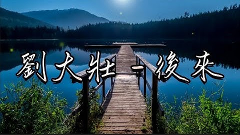 劉大壯 - 後來（Cover劉若英）（翻自 劉若英） 『後來終於在眼淚中明白』動態歌詞