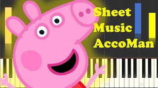 How To Play Peppa Pig Seaside Holiday Sheet Music EASY