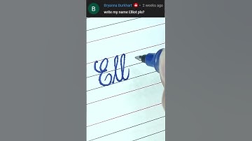 Elliot - Beautiful name in Cursive writing | Cursive writing for beginners | #shorts