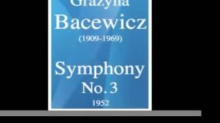 【新品】String Concerto / Symphony 3 / Bacewicz, Grazyna, Bader hqdefault.jpg