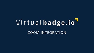 How to send digital certificates with Zoom by Virtualbadge.io