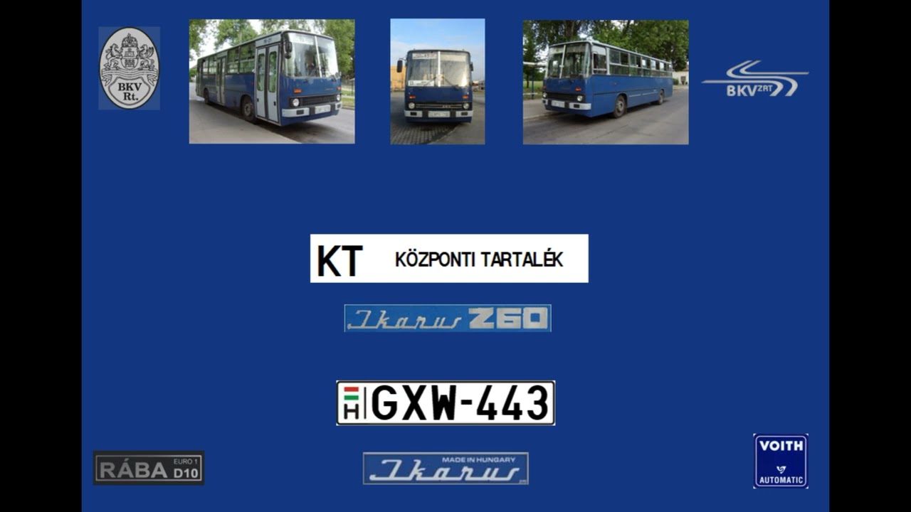 [SOUND] GXW-443 Ikarus 260.30A BKV Központi Tartalék /Budapest Bus Sound/