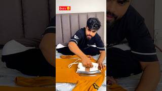 Girls 👧 Vs Boys 👦 Who Press Clothes Better ? 😂