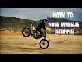 How To Nose Wheelie (Stoppie) - Axell Hodges