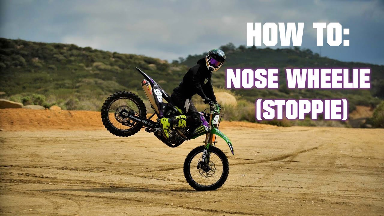 How To Nose Wheelie (Stoppie) Axell Hodges YouTube
