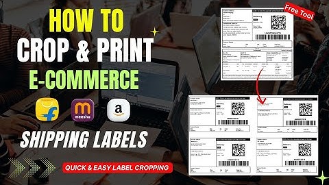 Free Tool for Cropping Flipkart, Meesho & Amazon Shipping Label | How to Crop Shipping Label