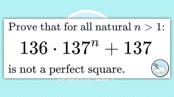 136(137)ⁿ + 137 is NOT a perfect square! || High School Math