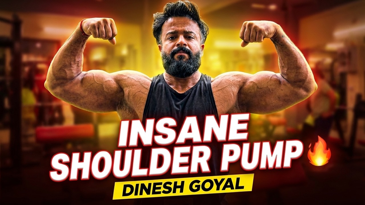 Shoulder Day 🔥 Insane Pump Workout | Dinesh Goyal