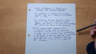 RESP Withdrawals If Beneficiary ATTENDS Post Secondary Education Explained