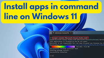 Install apps in command line on Windows 11