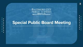 Special Public Board Meeting | August 4, 2026