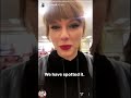 Taylor Swift lives with her fans in supermarket | Instagram Stories (November, 14)