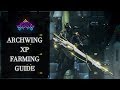 Warframe - FASTEST Archwing Affinity / XP Farming (2 Minutes)