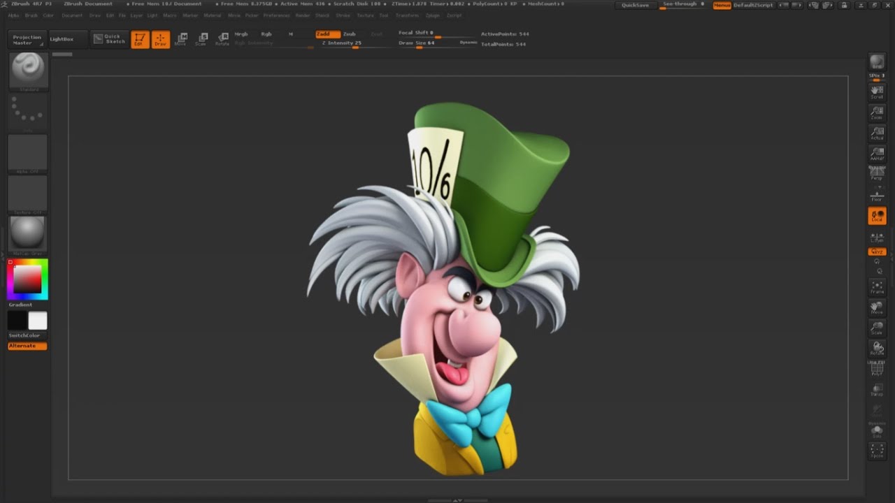 disney zbrush twitch