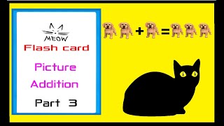 Meow Flashcards Picture Addition 0 to 10 !